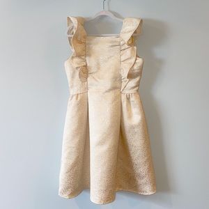 Janie and Jack gold metallic dress holidays